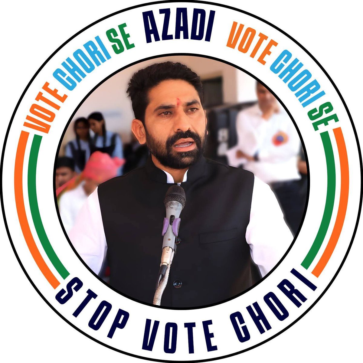 Ashok Yadav (@ashokyadavin) on Twitter photo वोट चोरी के खिलाफ कांग्रेस का नया कैंपेन 🔥
वाट्सएप पर DP और सोशल मीडिया पर बदल रहे कांग्रेस नेता अपनी फोटो, शाहपुरा विधायक मनीष यादव जी ने फेसबुक पेज पर बदली अपनी फोटो, 'वोट चोरी से आजादी और स्टॉप वोट चोरी' स्लोगन लिखी लगाई फोटो !!
<a href="/ManishYadavIn/">𝗠𝗮𝗻𝗶𝘀𝗵 𝗬𝗮𝗱𝗮𝘃</a>
#VoterAdhikarYatra वोट चोरी के खिलाफ कांग्रेस का नया कैंपेन 🔥
वाट्सएप पर DP और सोशल मीडिया पर बदल रहे कांग्रेस नेता अपनी फोटो, शाहपुरा विधायक मनीष यादव जी ने फेसबुक पेज पर बदली अपनी फोटो, 'वोट चोरी से आजादी और स्टॉप वोट चोरी' स्लोगन लिखी लगाई फोटो !!
<a href="/ManishYadavIn/">𝗠𝗮𝗻𝗶𝘀𝗵 𝗬𝗮𝗱𝗮𝘃</a>
#VoterAdhikarYatra