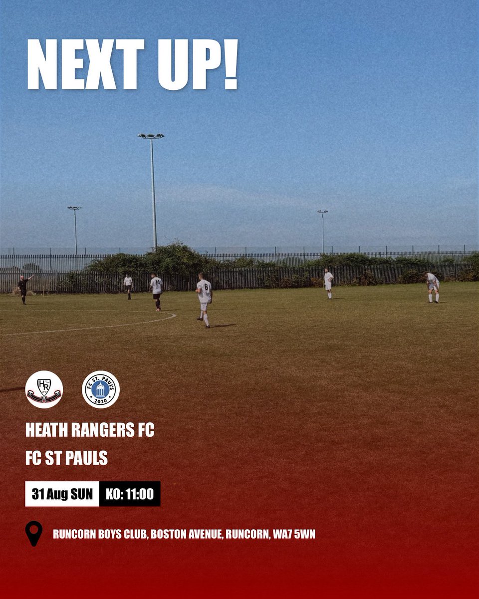 Our first game of our <a href="/OfficialSlcfl/">SLCFL_Official</a> campaign is at home to <a href="/FCStPauls2020/">FC St. Paul’s</a>.

Looking forward to this one.

#UpTheRangers