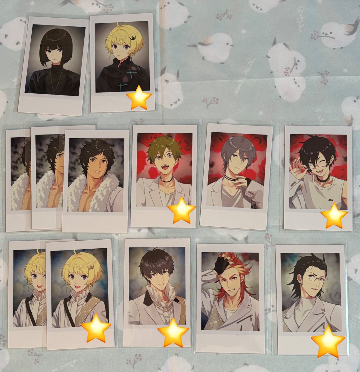 【交換募集】
SideM フォトカ ノーマル
出）黒衣装：一希 涼 巻緒 幸広 荘一郎 麗 ピエール
白衣装：大吾 幸広 咲 アスラン 荘一郎 巻緒 道流 隼人 夏来 四季 ピエール 恭二 朱雀 玄武
求）次郎 鋭心 薫 輝 翼 定価＋送料
郵送のみ。☆は交換のみ。検索からでもお気軽にお声掛けください。