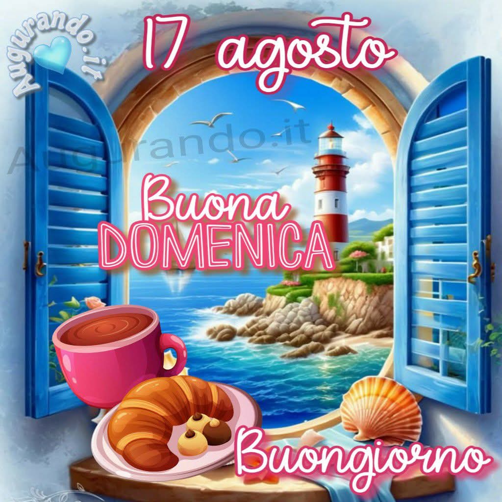 Buongiorno e felice domenica a tutti voi 🌊🏖️🌺☕🥰😘🍀