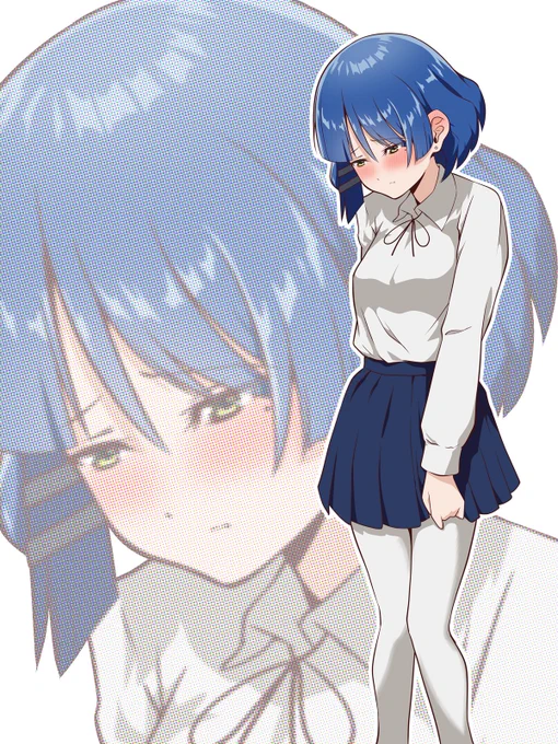 黒タイツの代わりに白タイツ穿かされただけのリョウ先輩