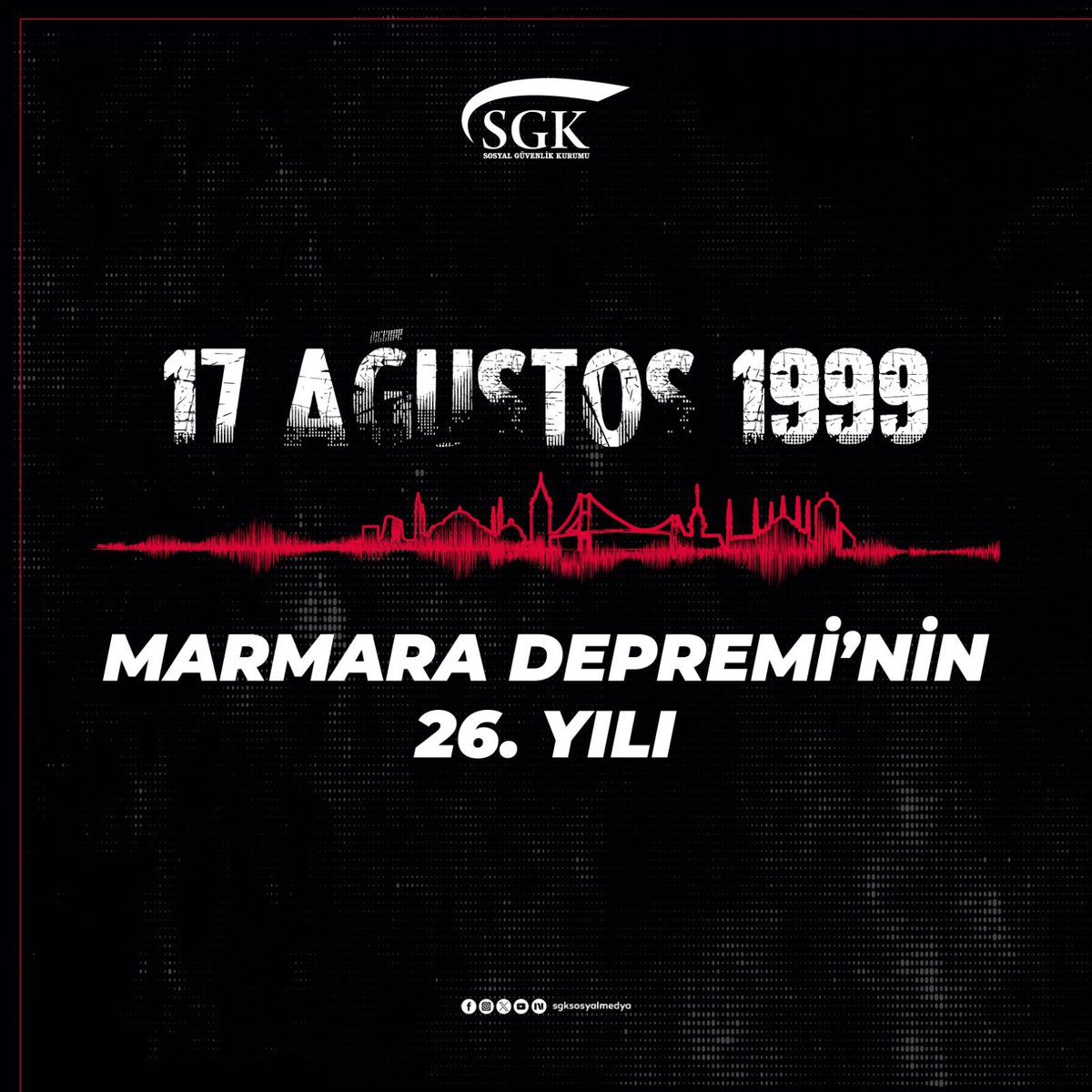 #17Ağustos1999 Marmara Depremi’nin yıl dönümünde hayatını kaybeden vatandaşlarımızı rahmetle yâd ediyorum.