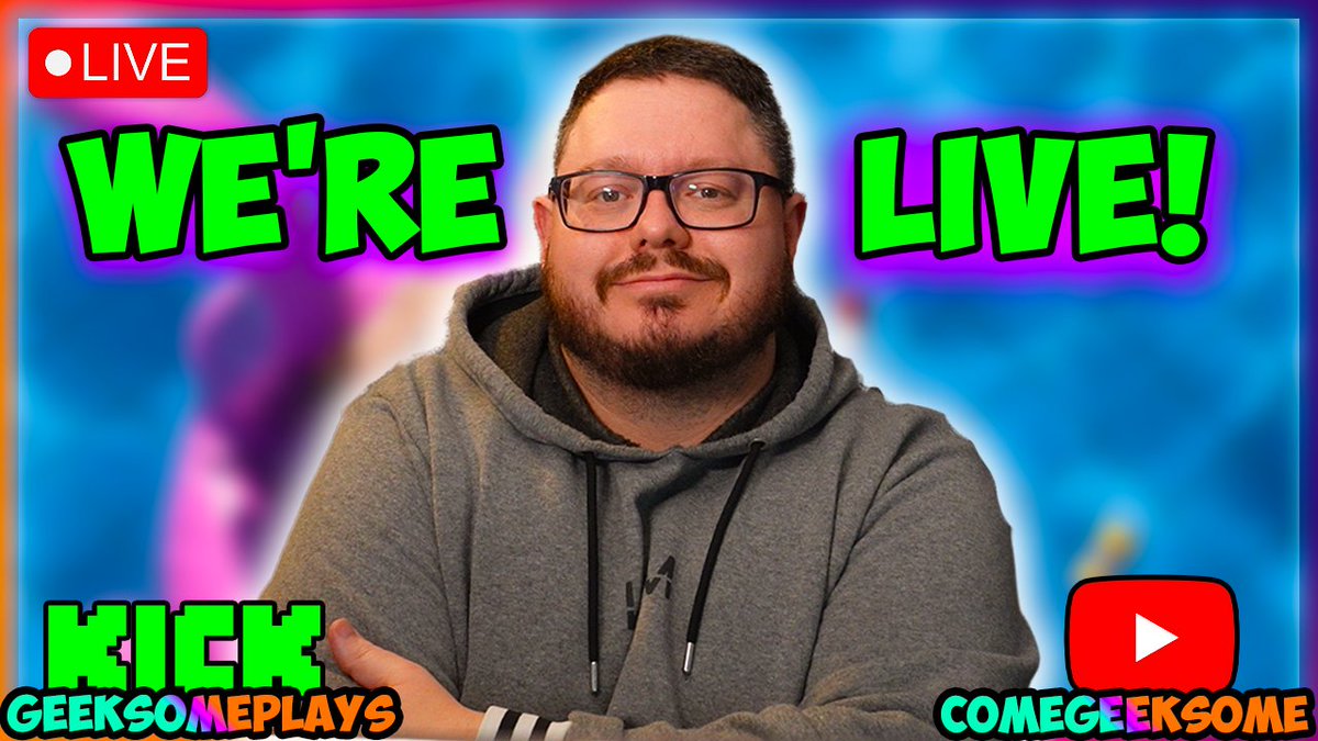 We are Back TOMORROW! Come join us for a chitchat! 

🔴LIVE - COMEGEEKSOME - WE'RE BACK! Come Chat With The Folks!

YT: youtube.com/live/emL3nF8-u… 
KICK: kick.com/geeksomeplays
