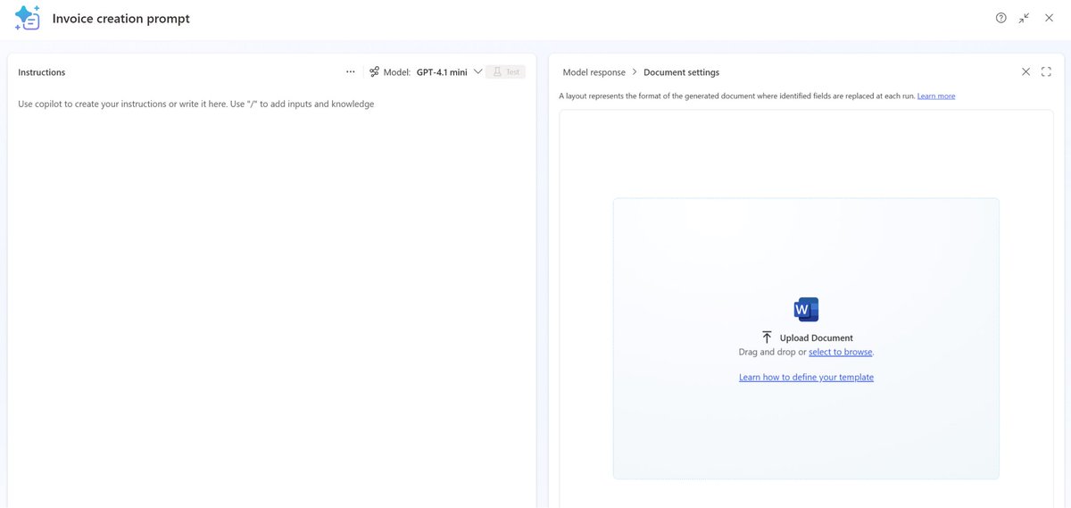 geekfujiwara's tweet image. AI Builder からWordドキュメントを出力できるように！
learn.microsoft.com/en-us/ai-build…

#PowerPlatformUpdates