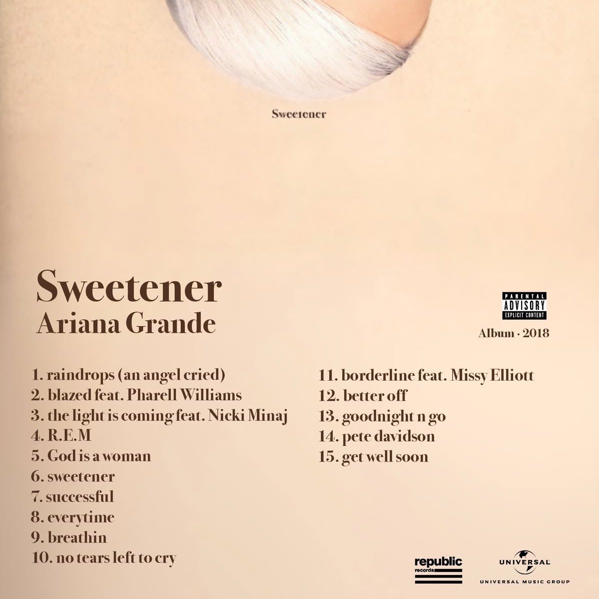 sunshinesnati0n's tweet photo. 7 years of bad luck if you don‘t tell me your favorite track of sweetener! *:･ﾟ✧*:･ﾟ https://t.co/h3vMawBaW5