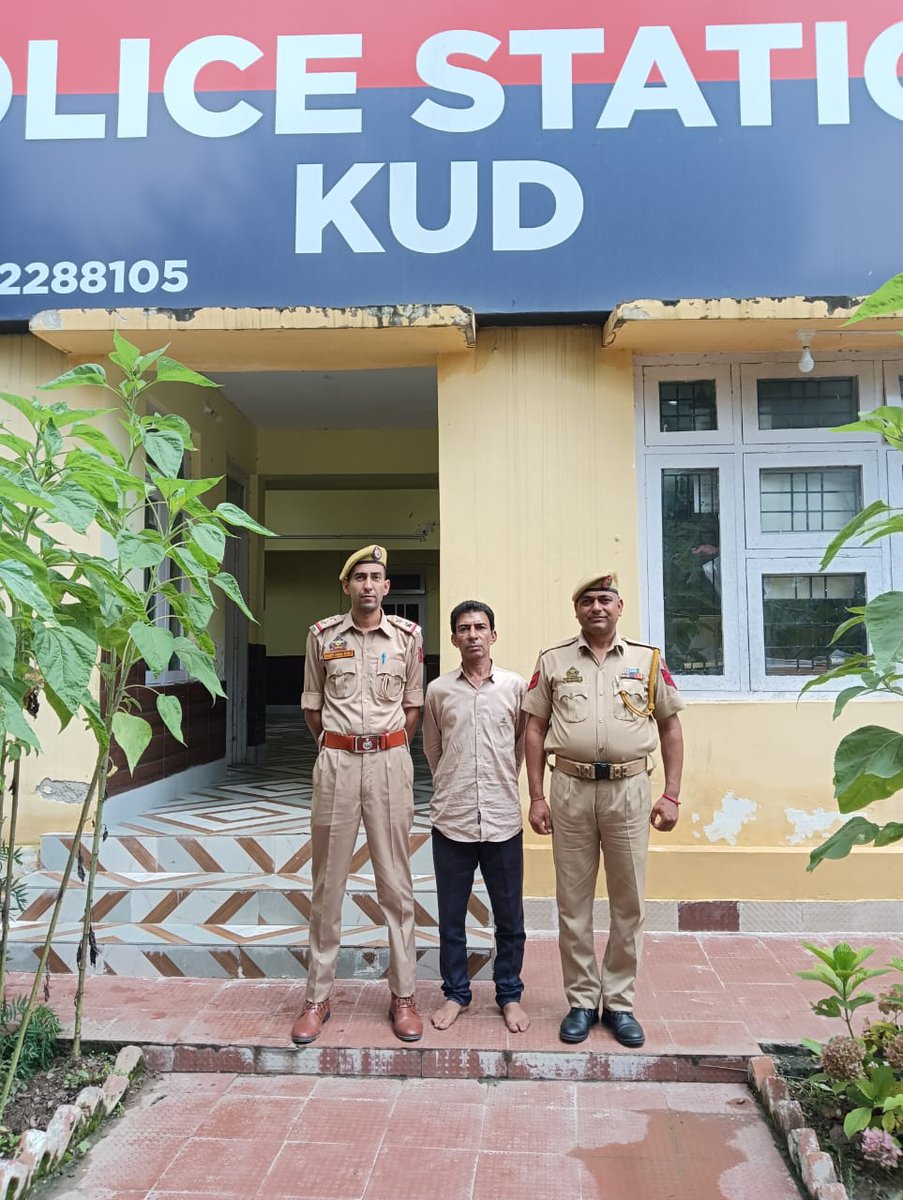 District Police Udhampur (@udhampurpolice) on Twitter photo #PeopleFirst
#UdhampurPolice
Drug Peddler Absconding for 8 Years Arrested
Police team of PS Kud apprehended Shoket Hussain Bhat, absconding since 2017 in FIR No.01/2011 U/S 8/20 NDPS Act The accused has been produced before Hon’ble Court Udhampur.
<a href="/ZPHQJammu/">Zonal Police Media Centre- Jammu Zone</a> <a href="/Amod_India/">Amod Nagpure</a> <a href="/UHqrs/">DIG, Udhampur Reasi Range</a> #PeopleFirst
#UdhampurPolice
Drug Peddler Absconding for 8 Years Arrested
Police team of PS Kud apprehended Shoket Hussain Bhat, absconding since 2017 in FIR No.01/2011 U/S 8/20 NDPS Act The accused has been produced before Hon’ble Court Udhampur.
<a href="/ZPHQJammu/">Zonal Police Media Centre- Jammu Zone</a> <a href="/Amod_India/">Amod Nagpure</a> <a href="/UHqrs/">DIG, Udhampur Reasi Range</a>