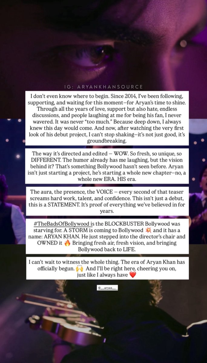 Aryan Khan Source (@aryankhansource) on Twitter photo My thoughts after seeing the first look of #TheBadsOfBollywood after 11 Years of constant support for Aryan 🥹🫶🏻
#AryanKhan #ShahRukhKhan𓀠 <a href="/iamsrk/">Shah Rukh Khan</a> <a href="/NetflixIndia/">Netflix India</a> My thoughts after seeing the first look of #TheBadsOfBollywood after 11 Years of constant support for Aryan 🥹🫶🏻
#AryanKhan #ShahRukhKhan𓀠 <a href="/iamsrk/">Shah Rukh Khan</a> <a href="/NetflixIndia/">Netflix India</a>