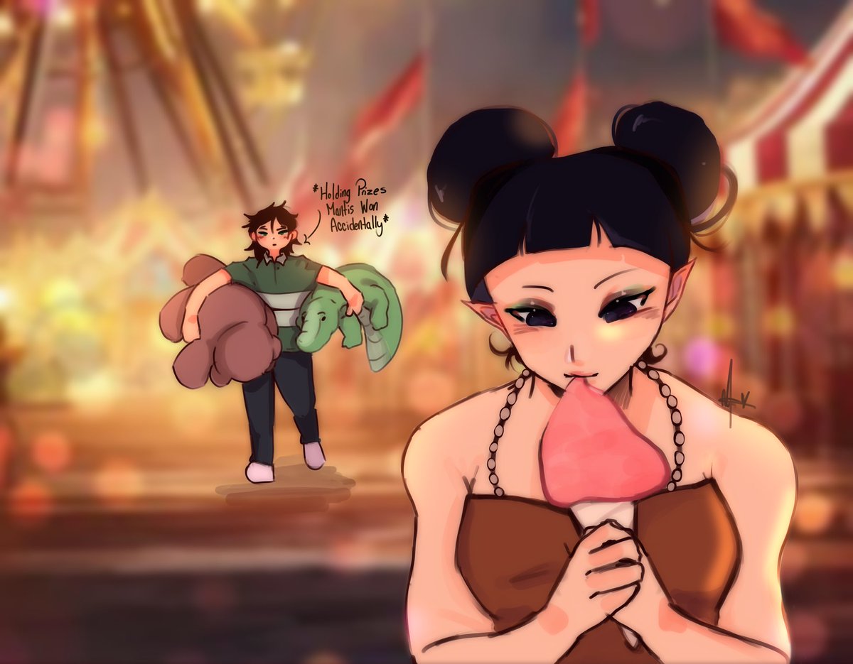 skectchy's tweet photo. Carnival Date 💐

#mantis #loki #lotis #marvelrivals https://t.co/SQf5MqsTpF