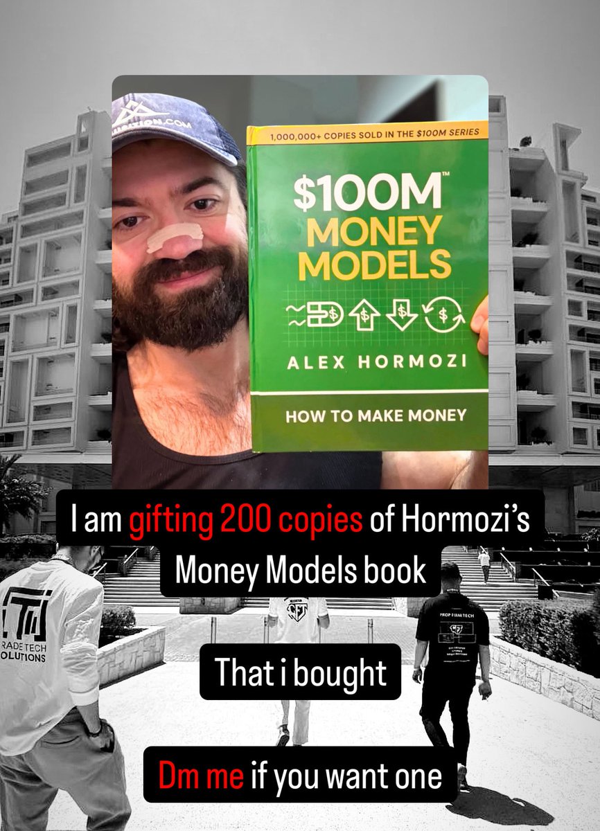 Edward XL | CEO of GoatFundedTrader (@edwardxlreal) on Twitter photo We are gifting 200 of Alex Hormozi Money Models books 🚨
Send me a DM or comment ✅👇
Sponsored by <a href="/XLTradeTech/">Trade Tech Solutions</a> We are gifting 200 of Alex Hormozi Money Models books 🚨
Send me a DM or comment ✅👇
Sponsored by <a href="/XLTradeTech/">Trade Tech Solutions</a>