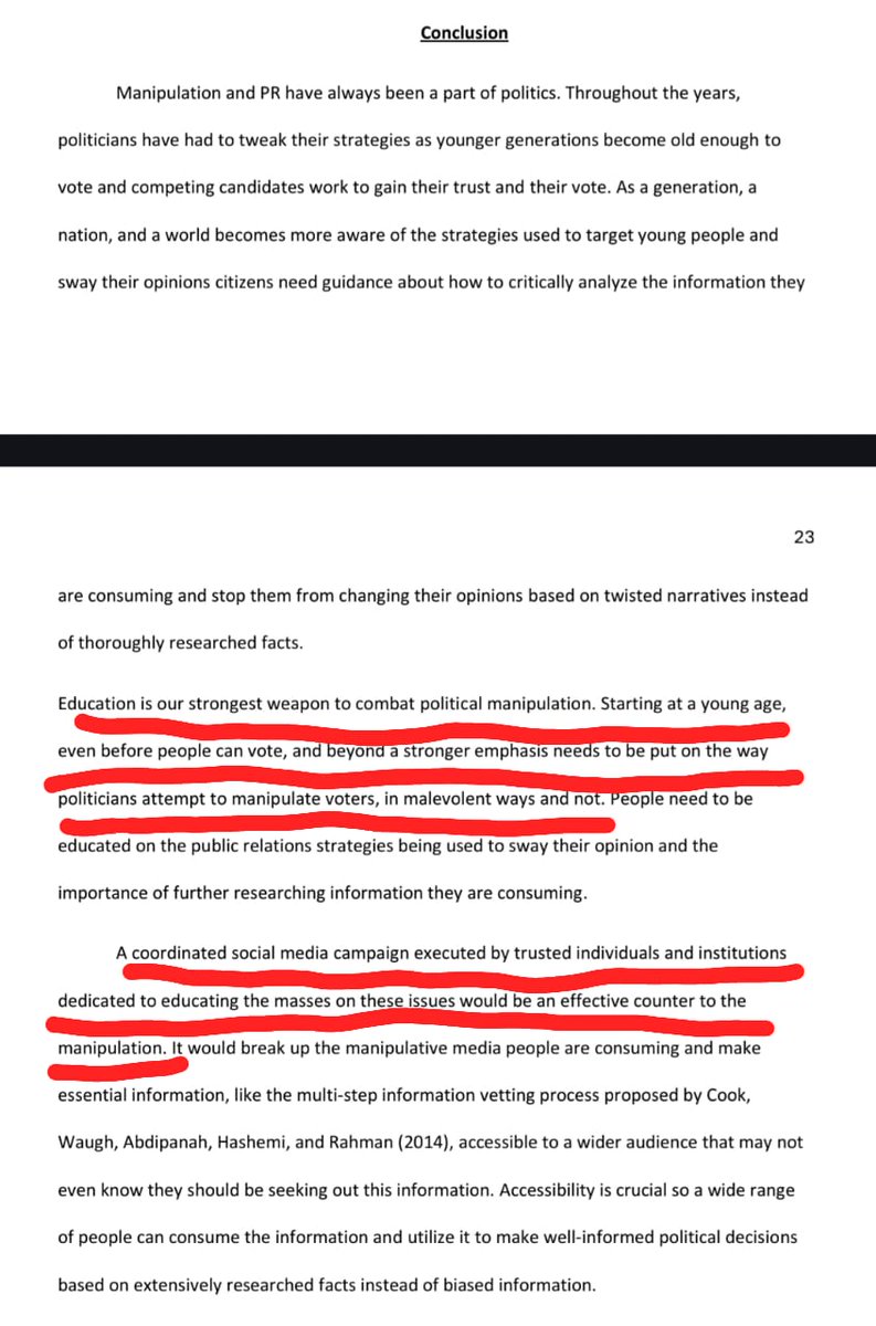 If people can identify the manipulation of politicians, they are more likely to think critically about the political content they consume and not fall for biased information, which is important when deciding who will run and make decisions for everyone in our country.
Neil(2025)