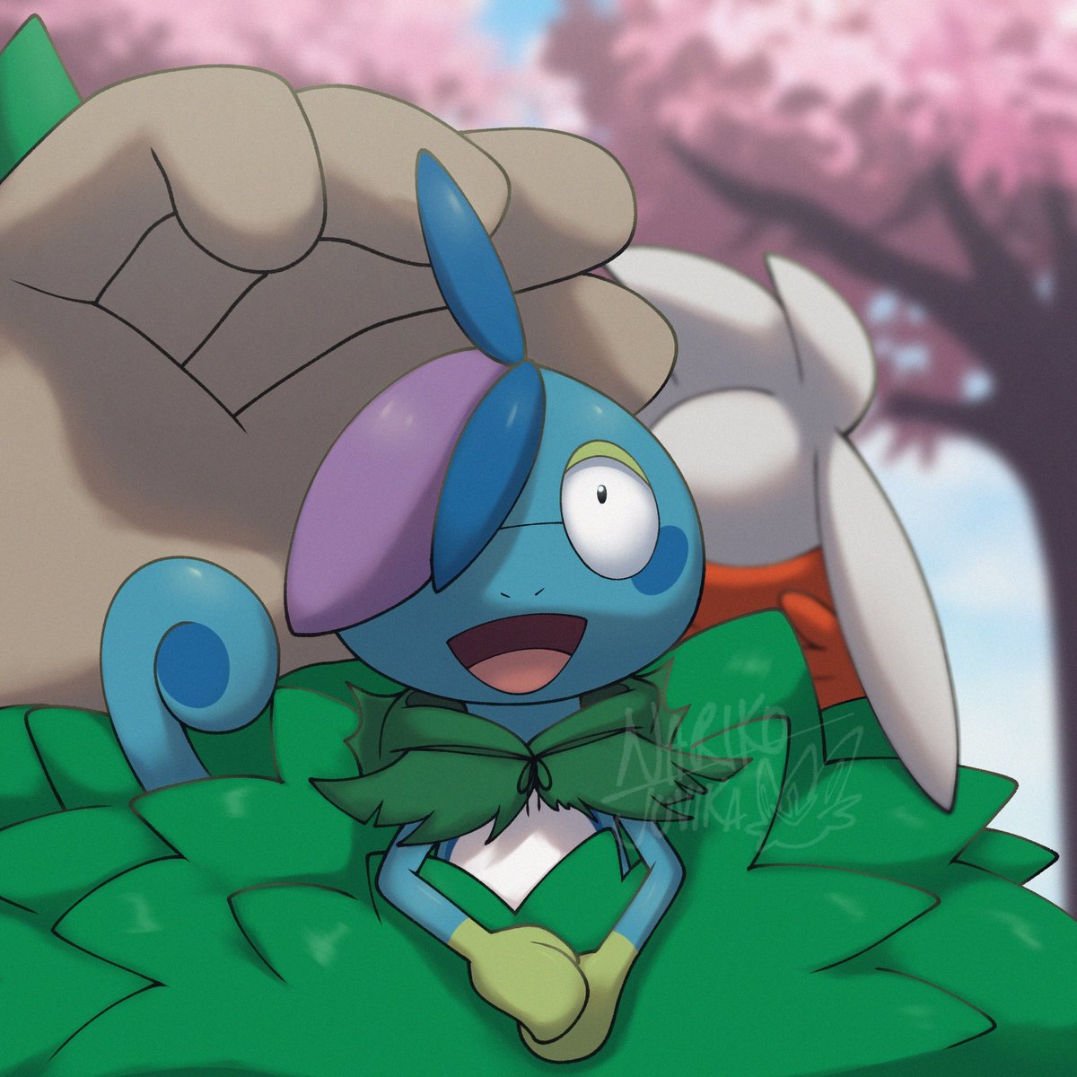 JvLychee's tweet image. "Do you like the view, Driz?" 💧🫧
#Pokemon #Drizzile