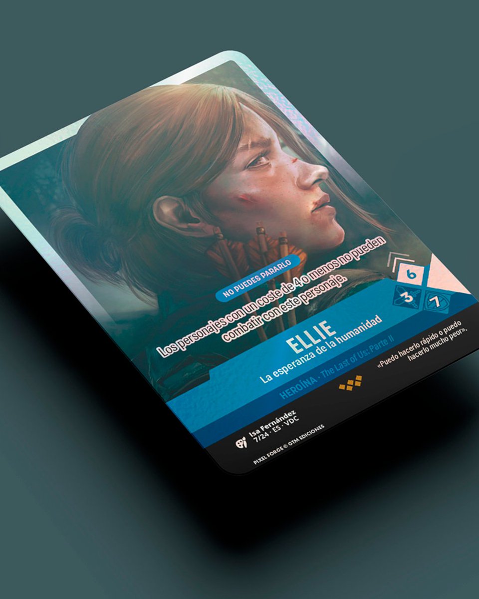 🌿La última esperanza de la humanidad

Nuestra próxima carta Pixel Forge foil está protagonizada por Ellie de The Last of Us: Parte II.

✅¡Consíguela este mes con tu revista!