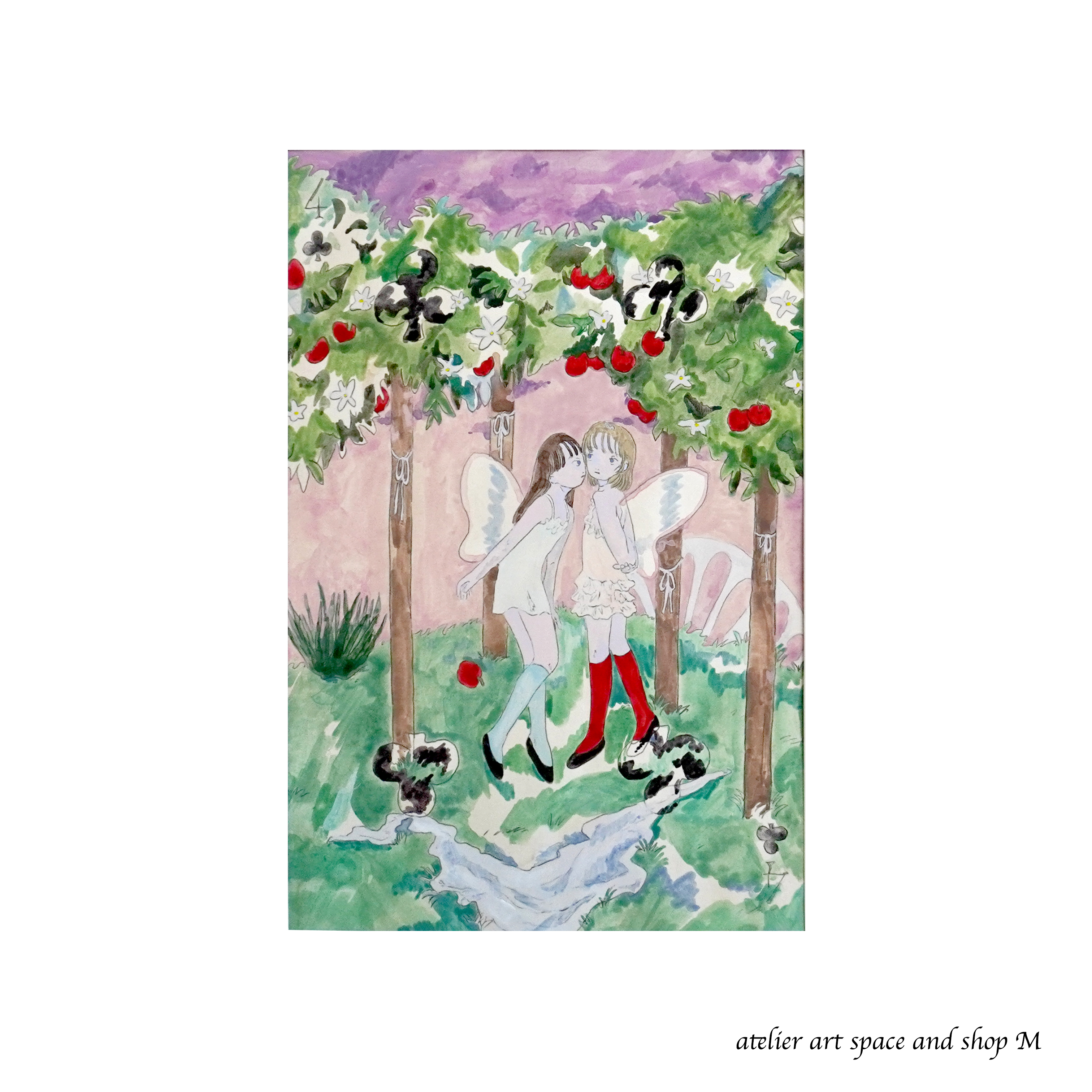 risa mehmet 原画　直筆画 Risa Mehmet | 青い飴 | Instagram