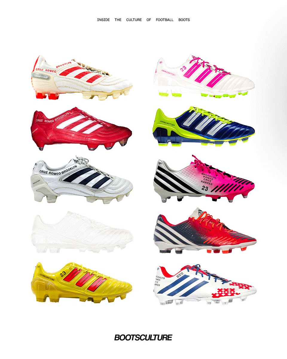 bootsculture's tweet photo. 👀 David Beckham’s boot history is one for the ages. From teenage wonder to global icon, we’re retracing all the boots, every colourway and every surprise along the way.

#bootsculture #davidbeckham #beckham #boothistory #footballboots #predator #adidaspredator https://t.co/As0DXnD5OA