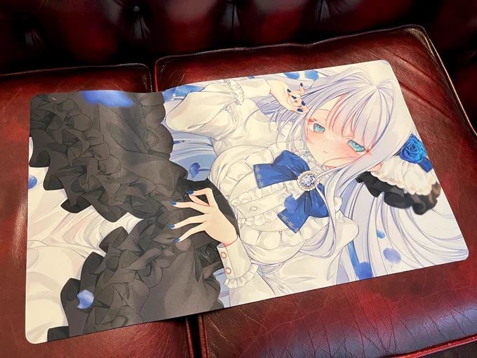 FANBOX継続支援特典のラバーマット届いたよ!めちゃいい感じ これから発送します!