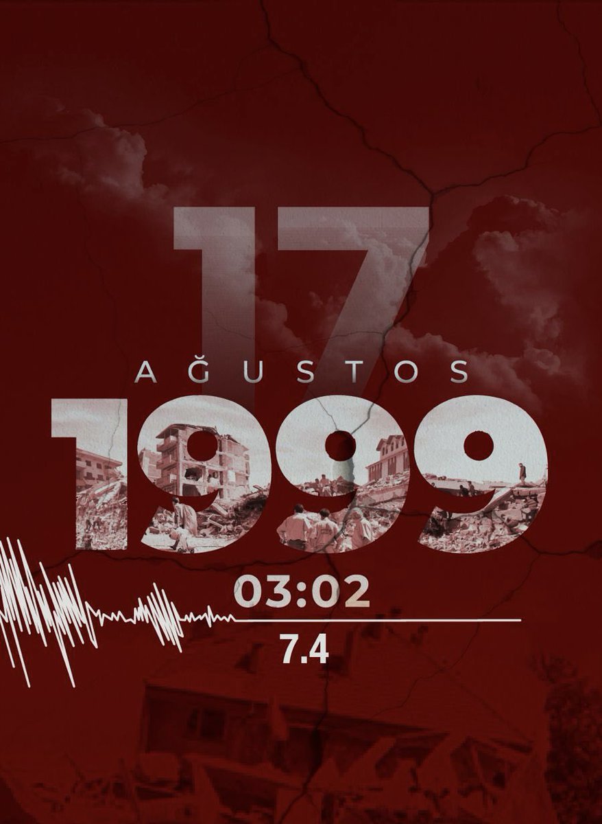 Hepimizi derinden sarsan 17 Ağustos 1999 Marmara Depremi’nin yıl dönümünde; hayatını kaybeden vatandaşlarımızı saygı ve rahmetle anıyoruz.

Rabbim ülkemize ve milletimize bir daha böyle bir acı yaşatmasın.