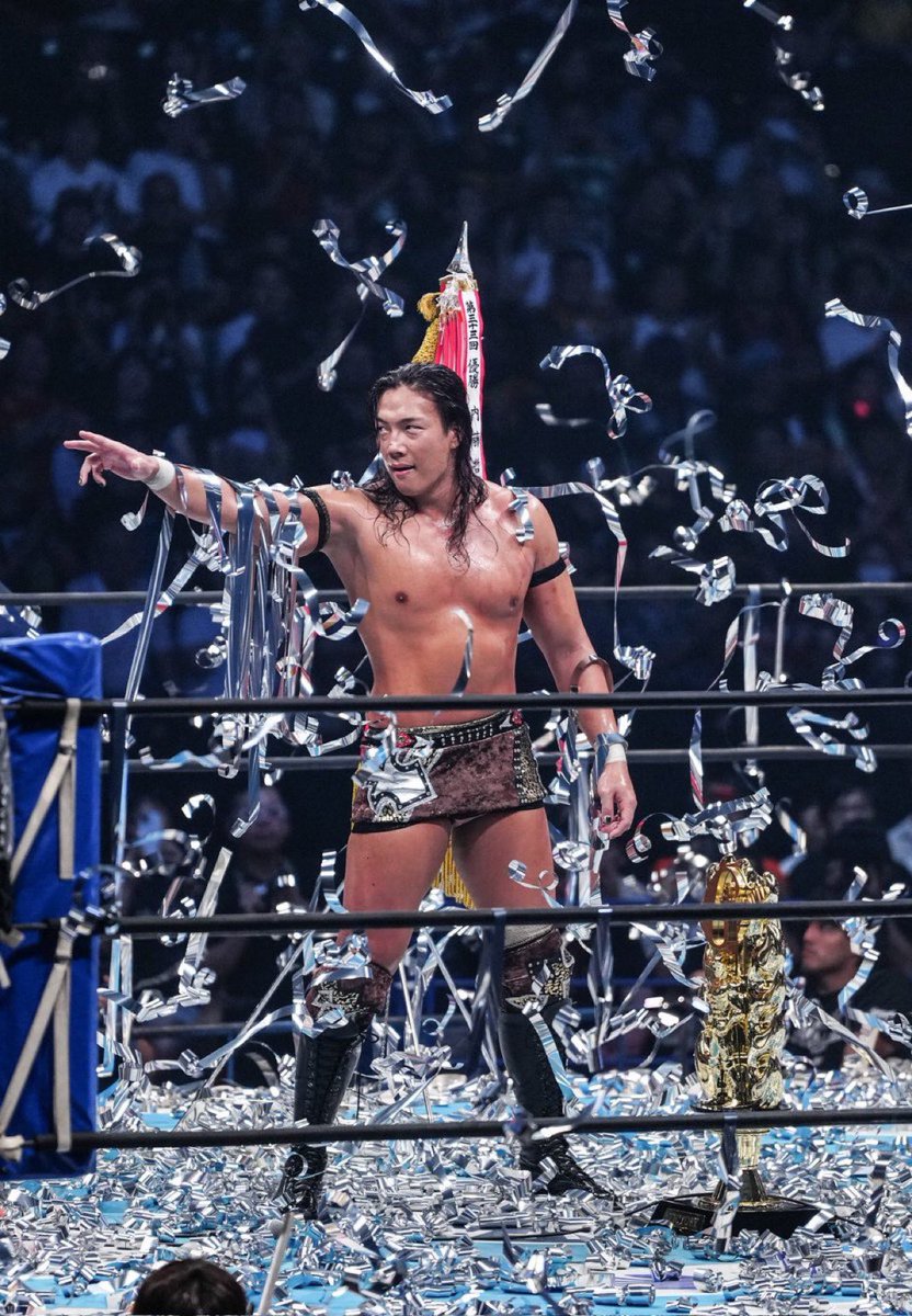 Aura. 

Konosuke Takeshita, forever the G1 Climax 35 Winner. #NJPW #G1CLIMAX35