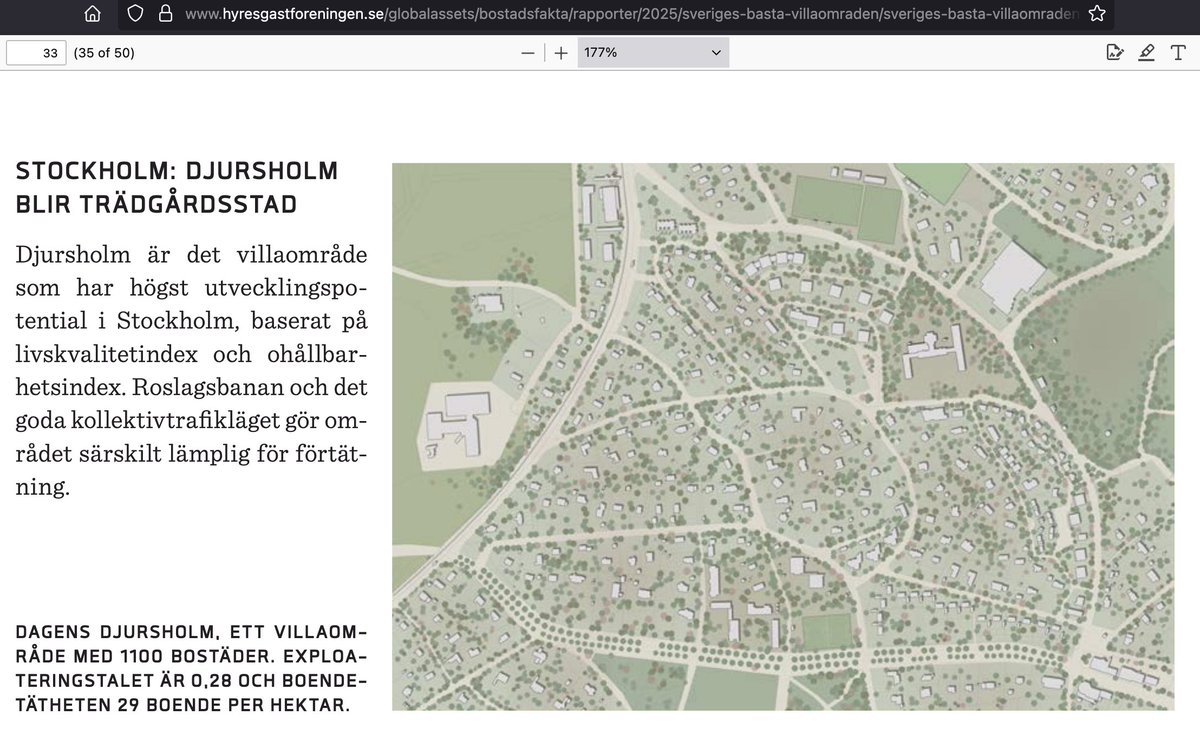 Man har siktet inställt på Djursholm. Hög förtätningspotential. Get ready Djursholmare för era nya grannar och lite "högre hyreshus".  😂