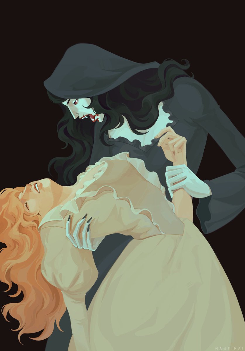 Nastipaii's tweet photo. Laura and Carmilla 🦇🌙 https://t.co/08ouavwdDf