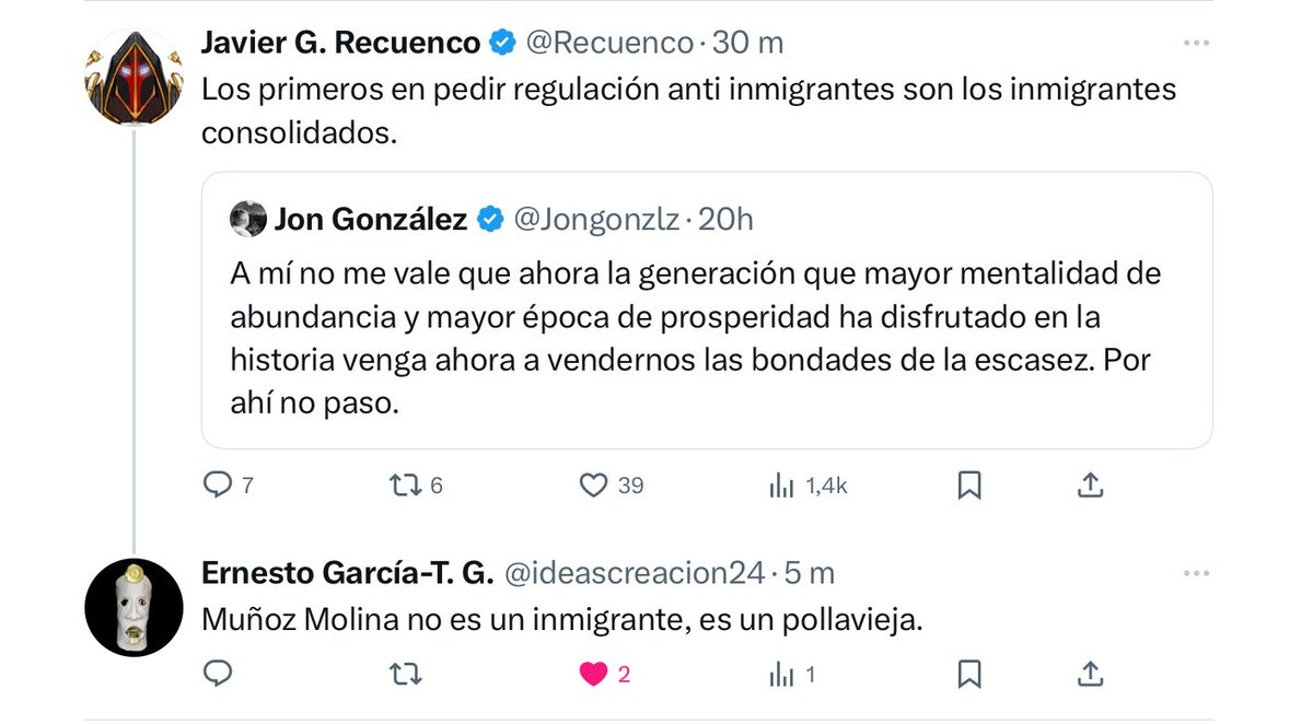 fjjariego's tweet photo. Hay momentos sublimes en XTwitter #concision #insight

Ejemplo #Lastminute protagonizado por @Jongonzlz @Recuenco @ideascreacion24 https://t.co/wJkgEWwL4W