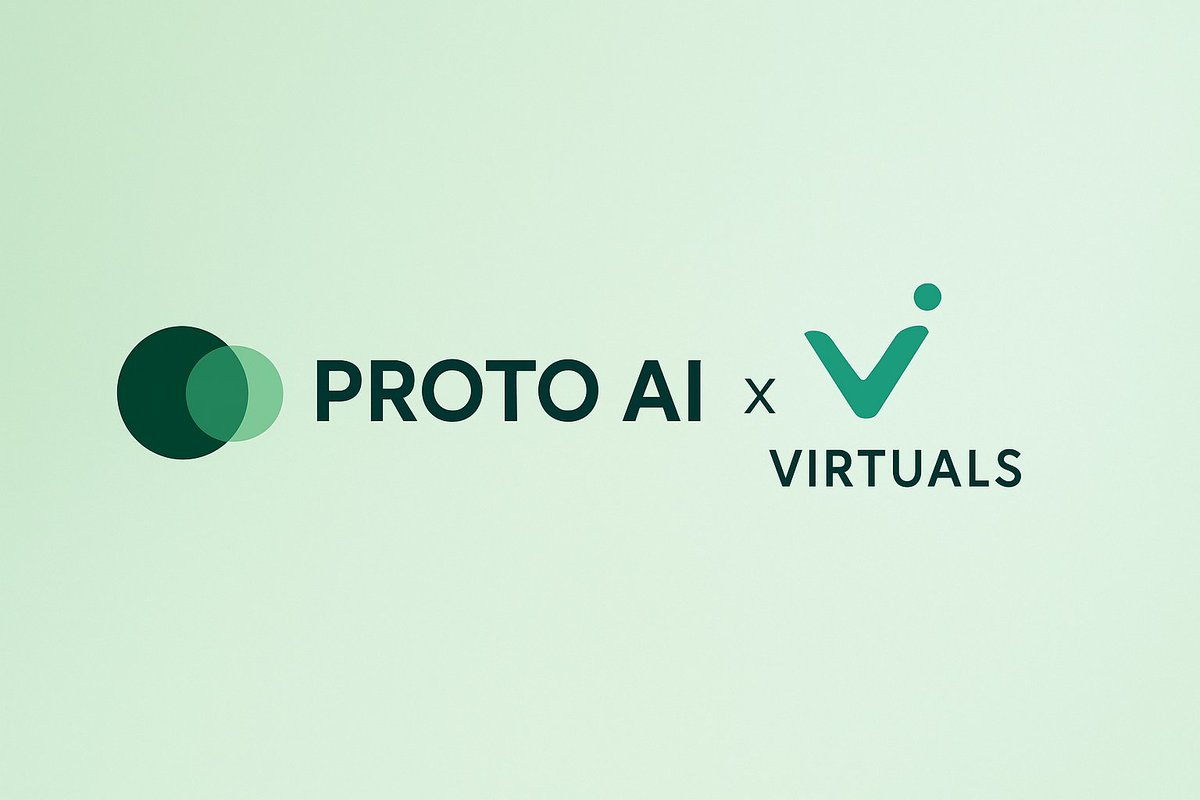 We are pleased to announce a strategic collaboration: Proto AI x Virtuals 🤝

Proto AI: An AI-powered healthcare assistant designed to optimize clinical operations and enable providers to dedicate more time to patient care.

Virtuals: The leading onchain ecosystem for creating,