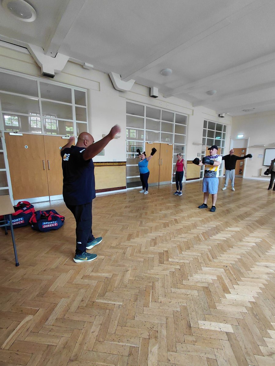 Thai Boxing Group 🥊💥

Another fantastic session with the Thai Boxing Group...full of energy, skill-building, and a strong sense of community. Well done to everyone who took part!

#ThaiBoxing #CommunityConnection #NewSkills #WellbeingThroughSport