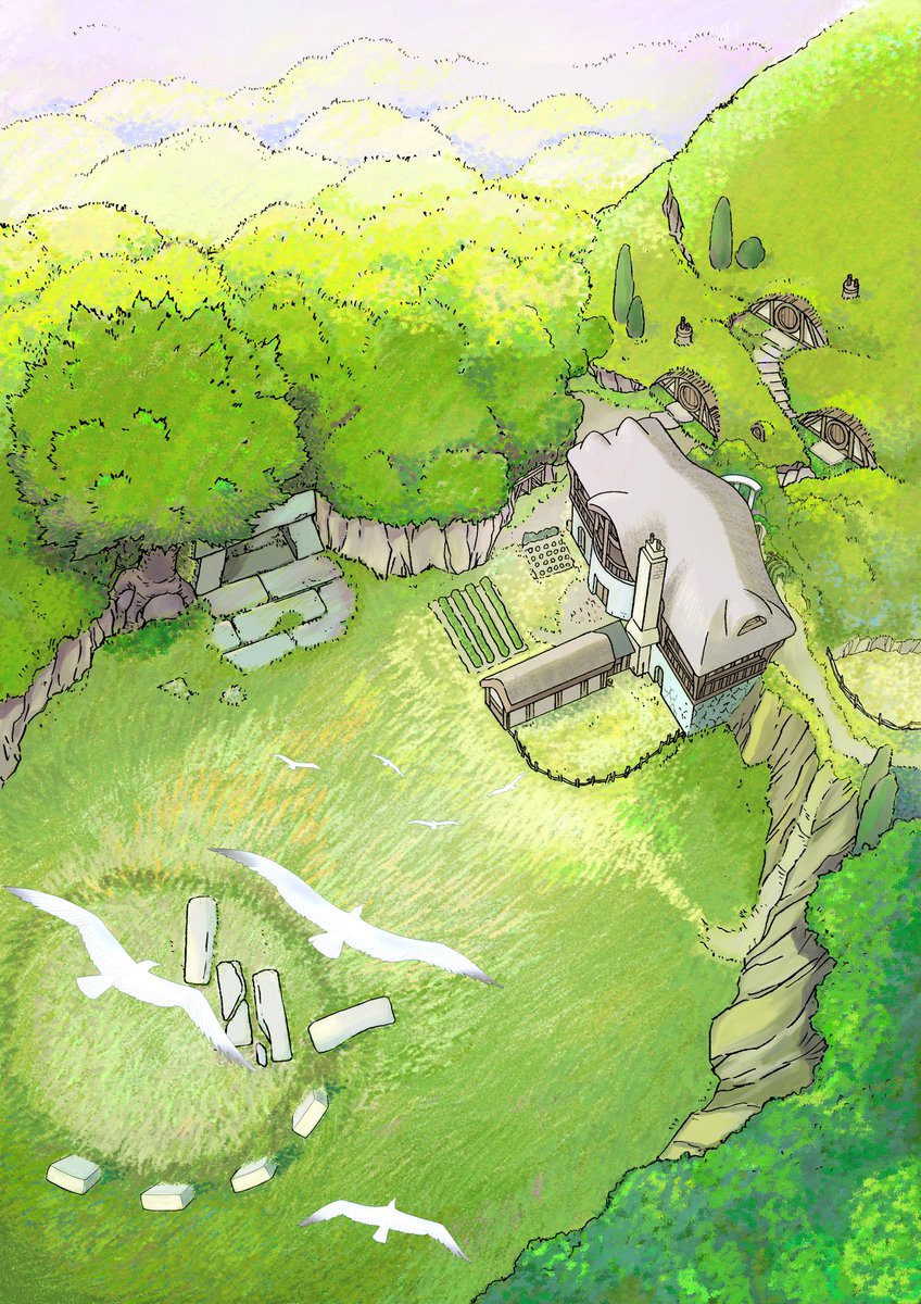 iPadでイラスト描きはじめて1年   最初の頃のに再彩色してみました