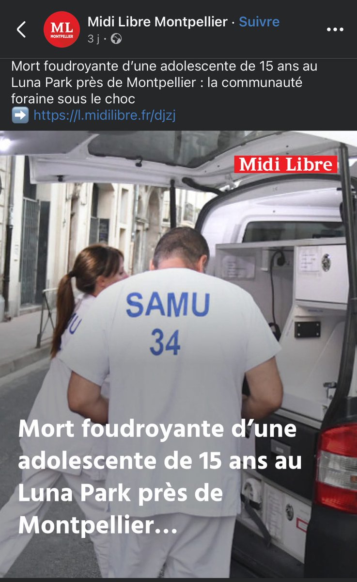 Quand la mort 💀 frappe de jeunes innocents.. C'est juste terrible 😢 
Condoléances 💐 à ses proches 🕊️
<a href="/pierrejovanovic/">pierre jovanovic ♥</a>