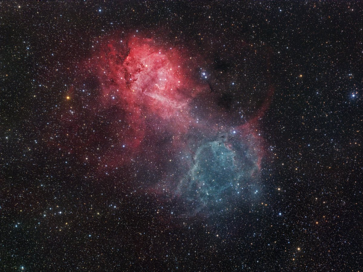 昨晩撮影したSh2-132ライオン星雲です。
湿度が高く白っぽい空でしたが、結露することなく撮影できたようです。
総露光6時間@長崎県生月島