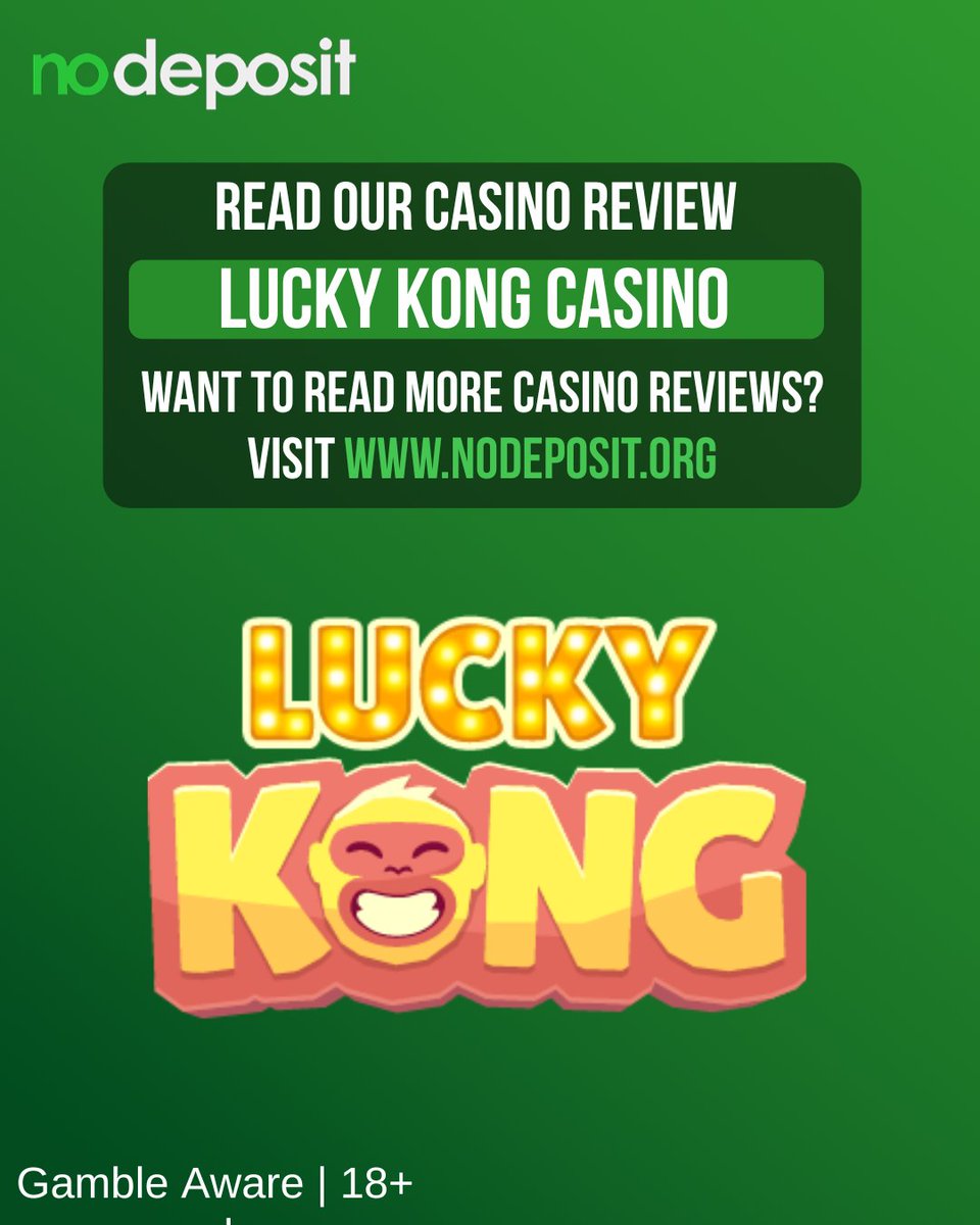 🎰 Step into the jungle of rewards at LuckyKong Casino!
Discover real player insights, bonuses, and everything you need before signing up.
Read the full article here: nodeposit.org/casinos/luckyk…

#nodepositorg #casinoguide #realmoneycasino #onlinecasinos
Gamble Aware | 18+