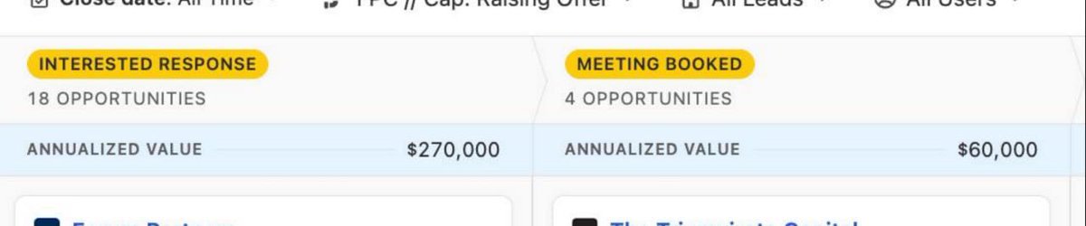Sinon pendant ce temps-là nos clients font 20 appels / semaine avec 10 R2 et 4 ventes dans le pipe

Ticket à 10-20k + 6 chiffres de commission de succès 

Et toi tu restes là à « tester le marché de ton côté » et appliquer des frameworks bidons piqués à des gurus US

Pendant que