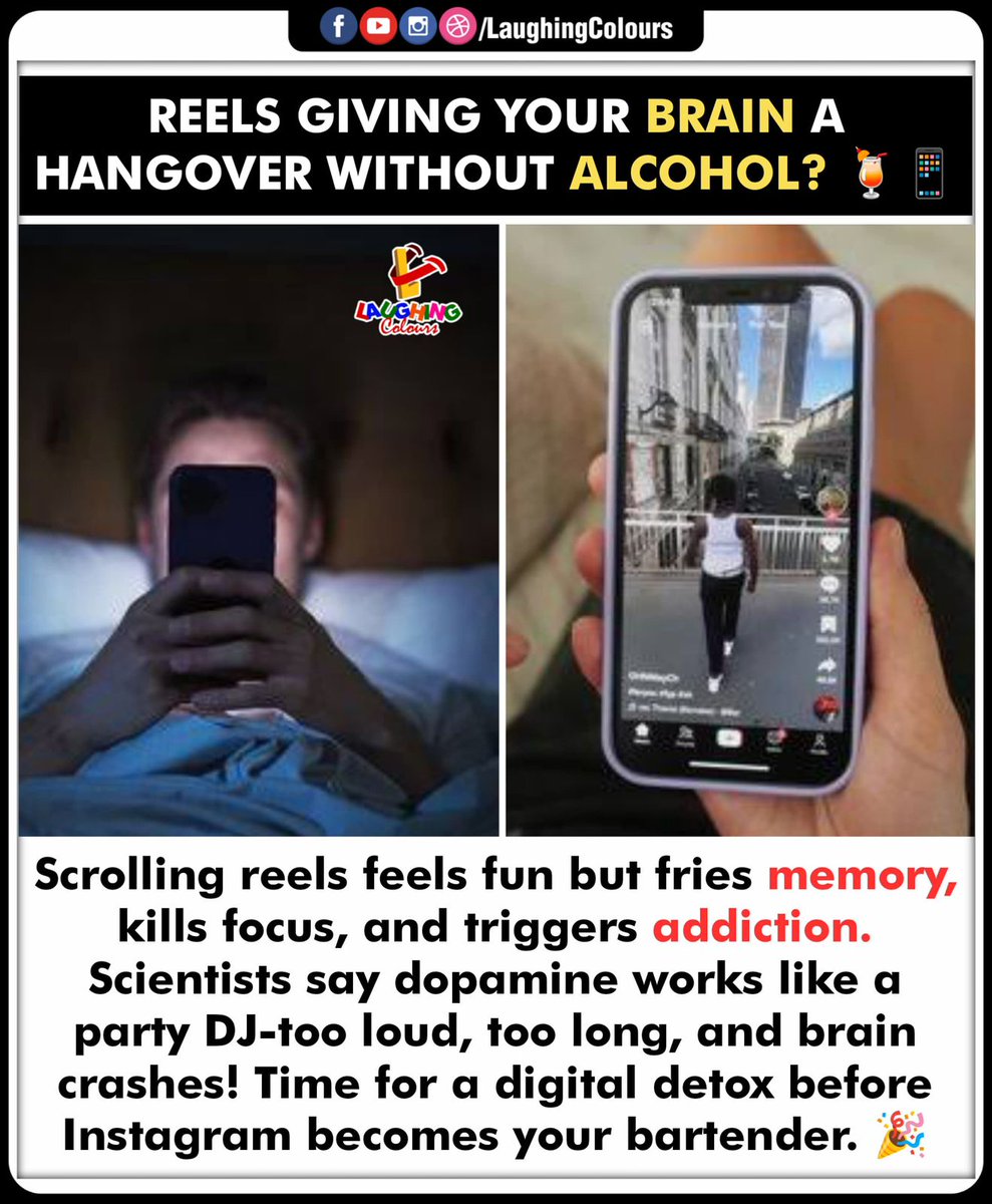 LaughingColours's tweet image. Digital Detox Needed 🧠

#scrolling #reeladdiction #mentalhealth #focus #digitaldetox #mindfulliving