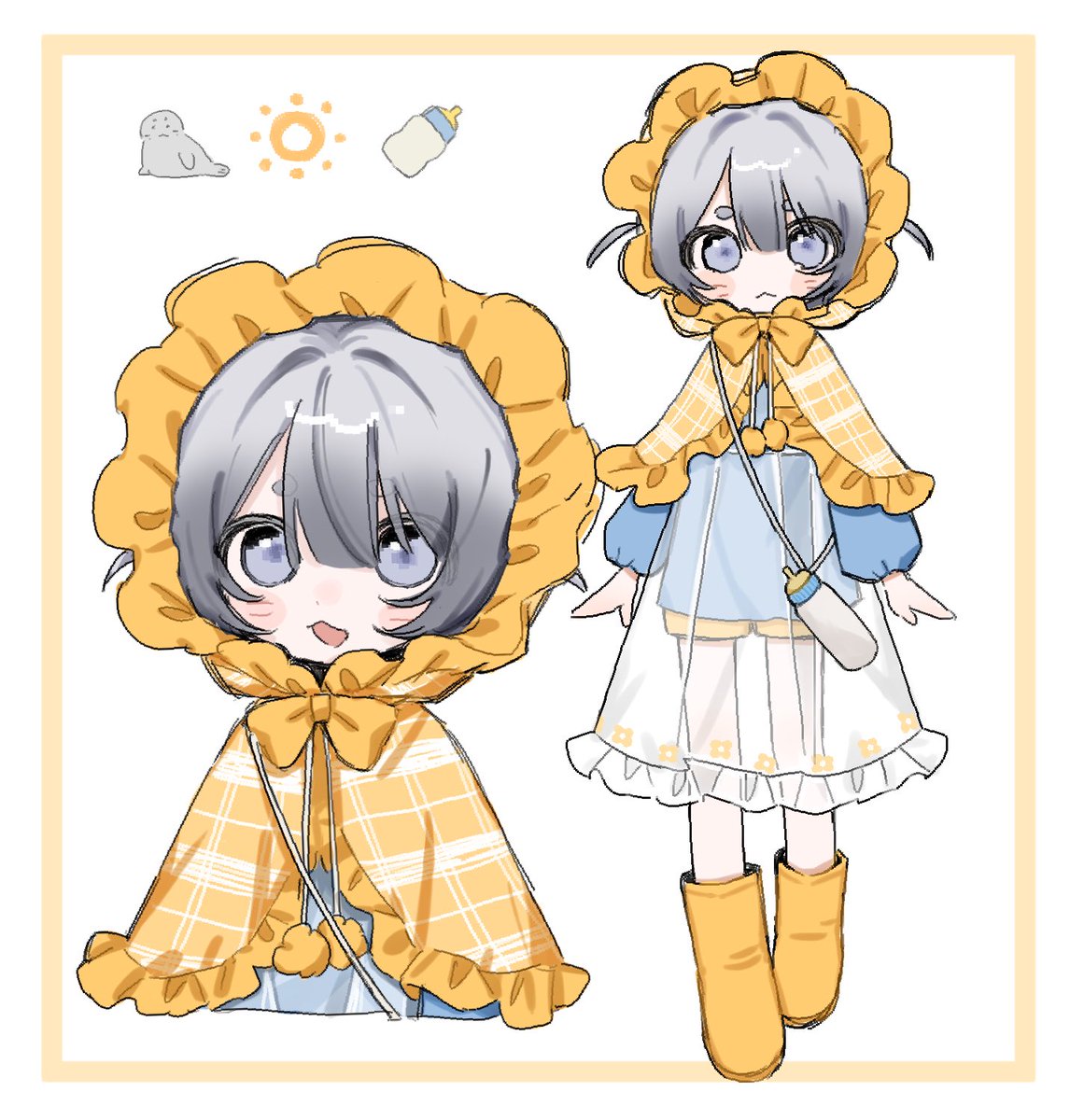 絵文字でキャラデザするやつ！
🦭🔅🍼