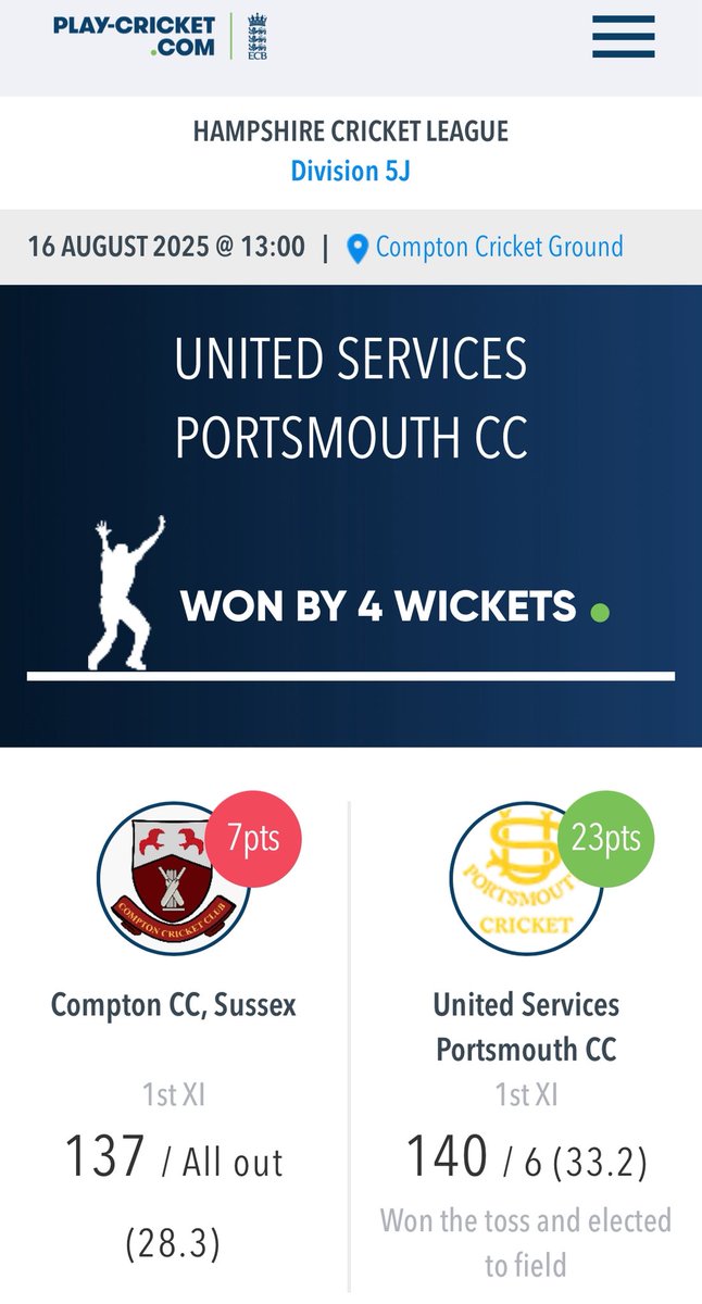 United Services Portsmouth Cricket Club tweet media