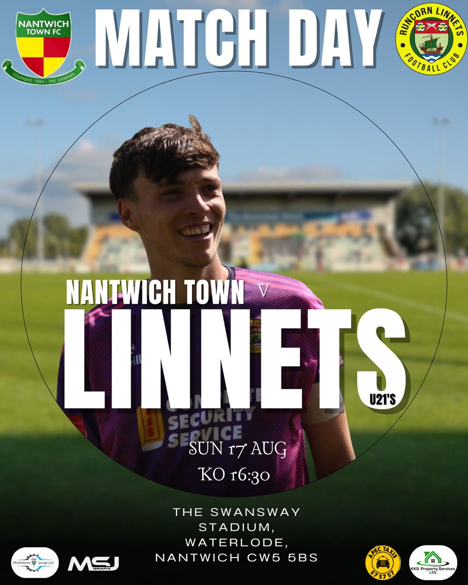 🚨 MATCHDAY 🔰

It’s game day for the Runcorn Linnets U21s as we hit the road to face Nantwich Town!

📅 Sunday 17th August 
🕒 Kick-off 4:30pm
🏟️ Nantwich Town FC

<a href="/northwestu21/">NorthWest U21 Development League</a>