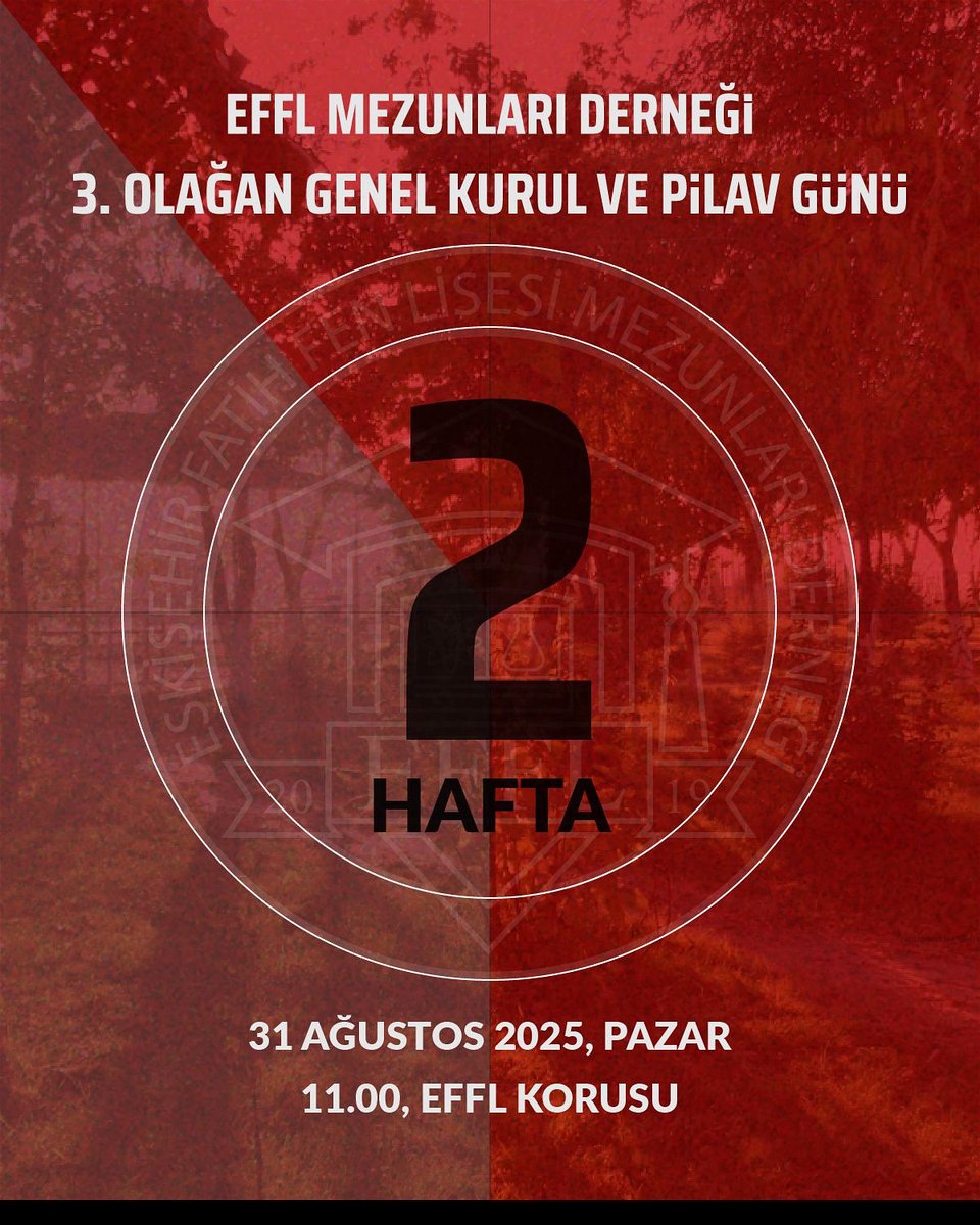 efflmezun's tweet photo. 3. Olağan Genel Kurulumuz ve Geleneksel Pilav Günümüz için son iki hafta!

Katılım için formu doldurmayı unutma!
https://t.co/1zXmui6OlS

#efflmezun #pilavgünü #efflkocamanbiraile #koru https://t.co/e26rGLPhXx