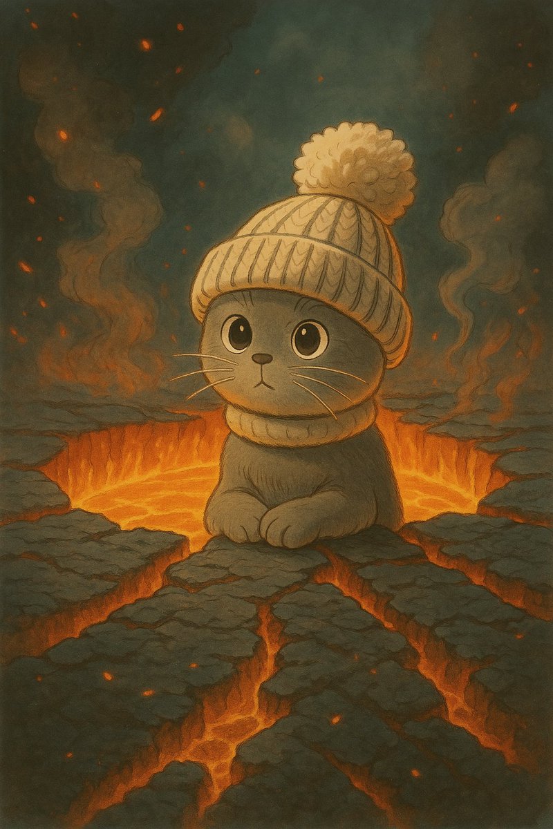 Epic lava cat! $CWIF #Catwifhat