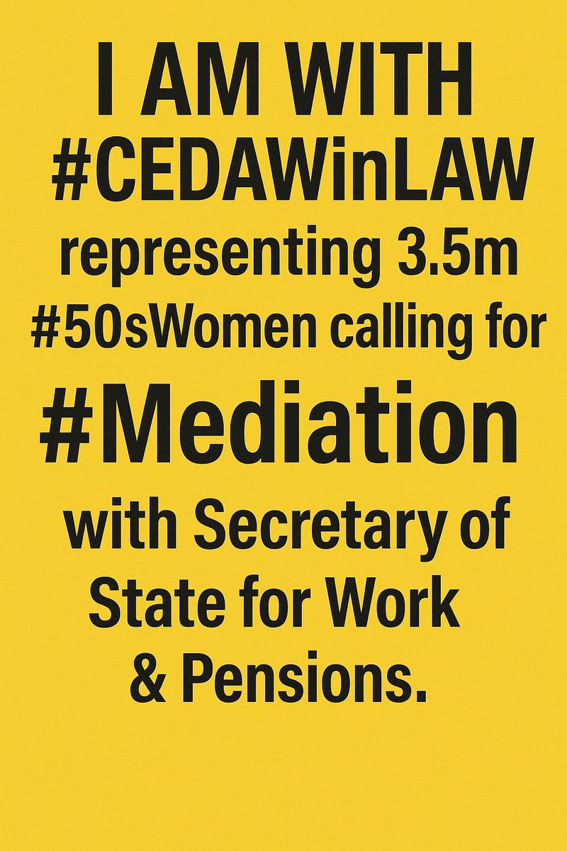 SW10etseq's tweet photo. Well said, Hazel!
Many people #Waspi seem to believe for #50sWomen a little must be our lot.
No safety net. No threshold parity. No autocredits. No timely unsolicited direct information.
#NoLetterNoNoticeNoPension
#NoEquality
#ADRnow #CEDAW #CEDAWinLAW https://t.co/A4D0eAyci1