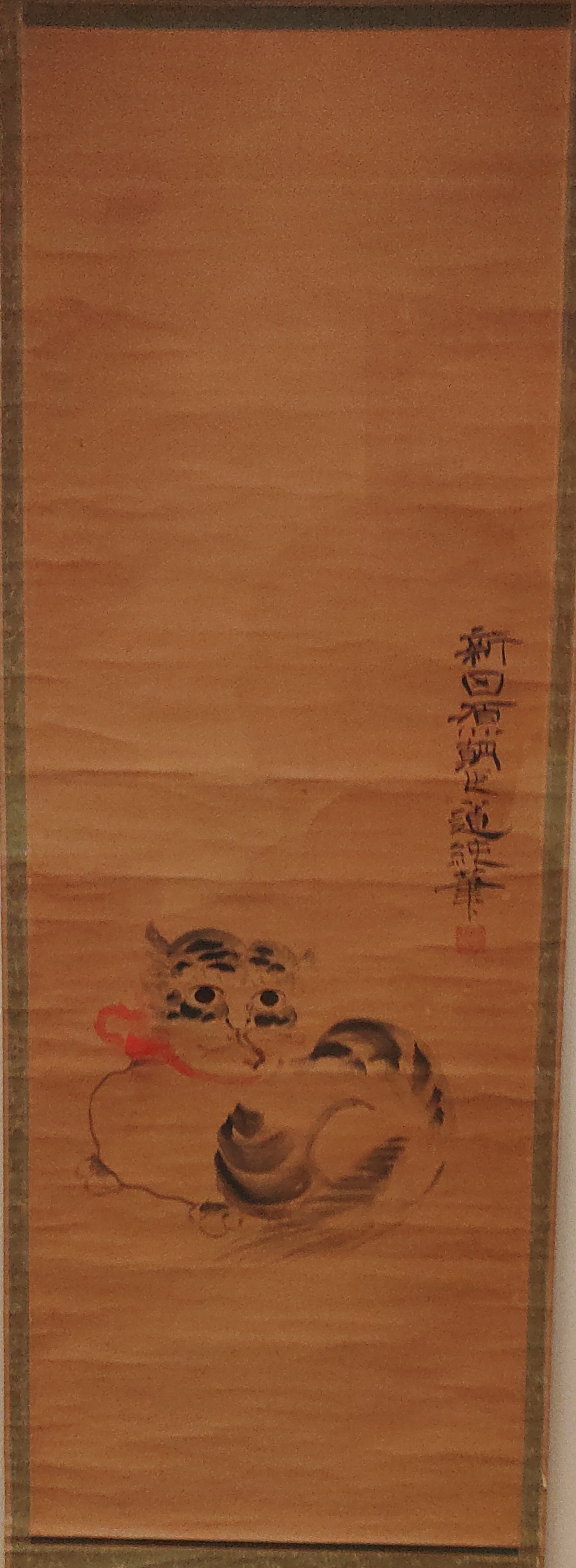 江の島の野良ネコ　日本画　肉筆 JIB4_1_006.jpg
