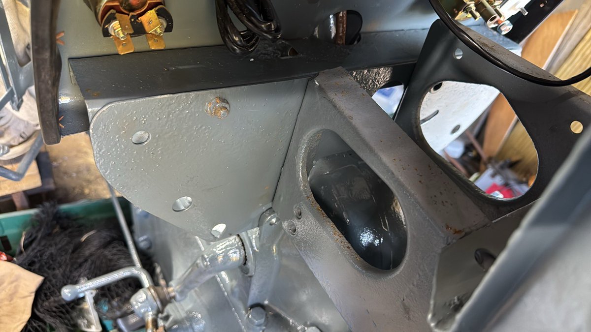 #fergusontefrestoration only gone and put part of the dash panel in back to front!