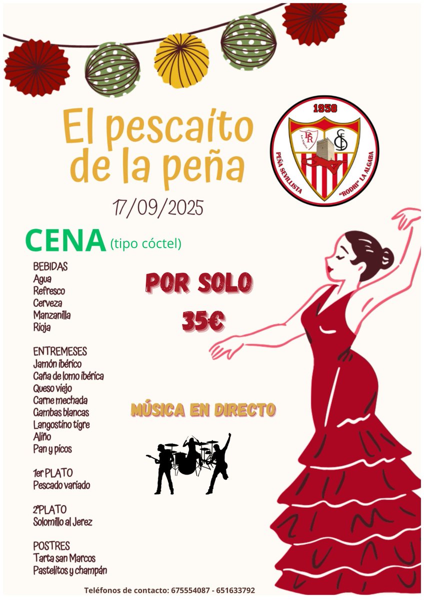 📢🚨FERIA LA ALGABA 2025🚨📢

Llega la semana grande en nuestro pueblo
Una nueva feria se aproxima y nosotros seguimos al pie del cañón para todos vosotros 

CENA PESCAITO FERIA '25

Os esperamos a todos para dar comienzo a una nueva feria más 

🎺🎸 MÚSICA EN DIRECTO 

#FERIA25