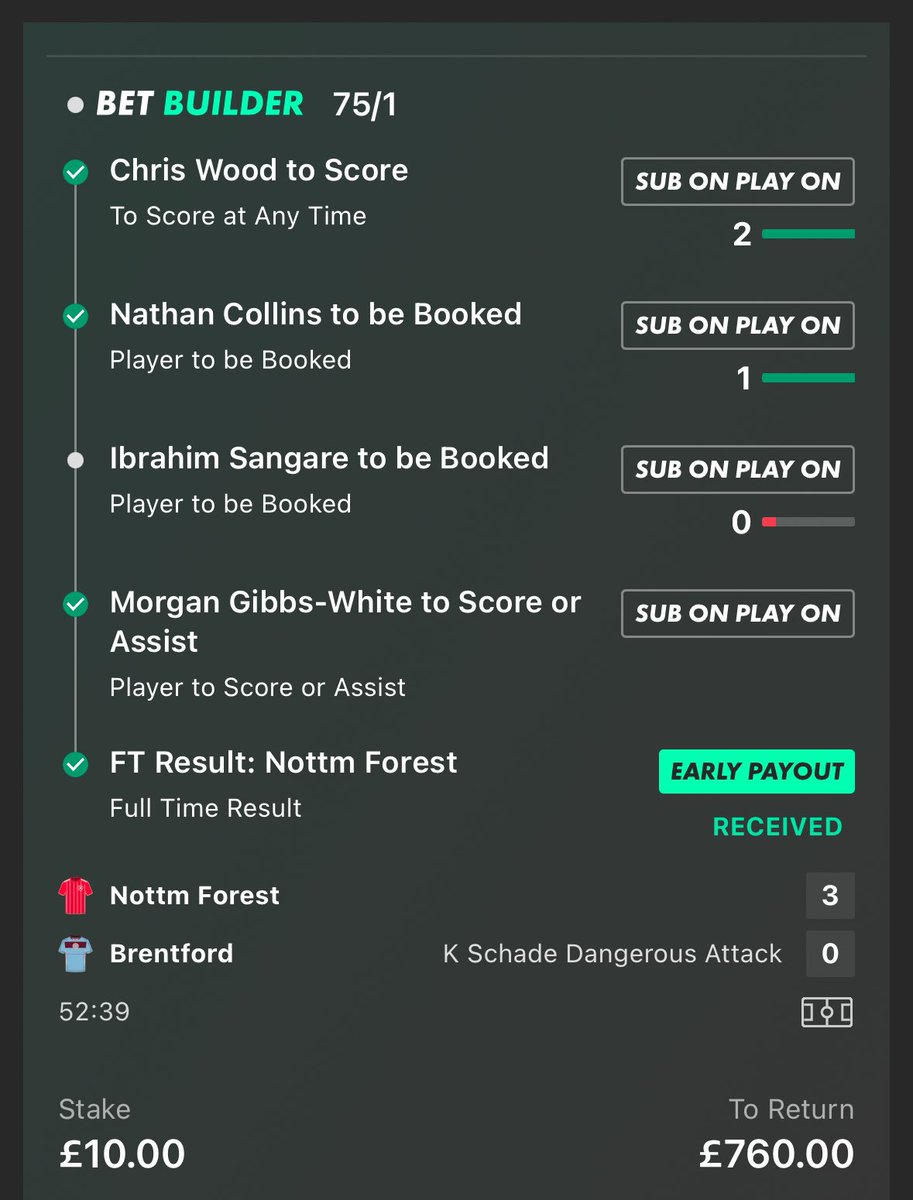 If you’re having a bad day, Sangare gave away a penalty to stop me winning 670 which he didn’t get booked for which stopped me winning 760 😄👍