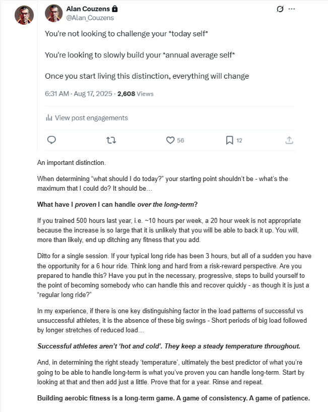 Alan Couzens tweet media