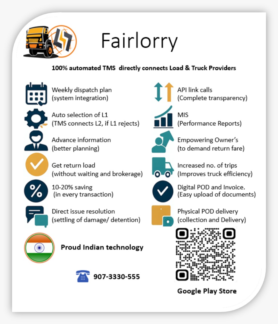 Fairlorry Tech Solutions Pvt Ltd tweet media