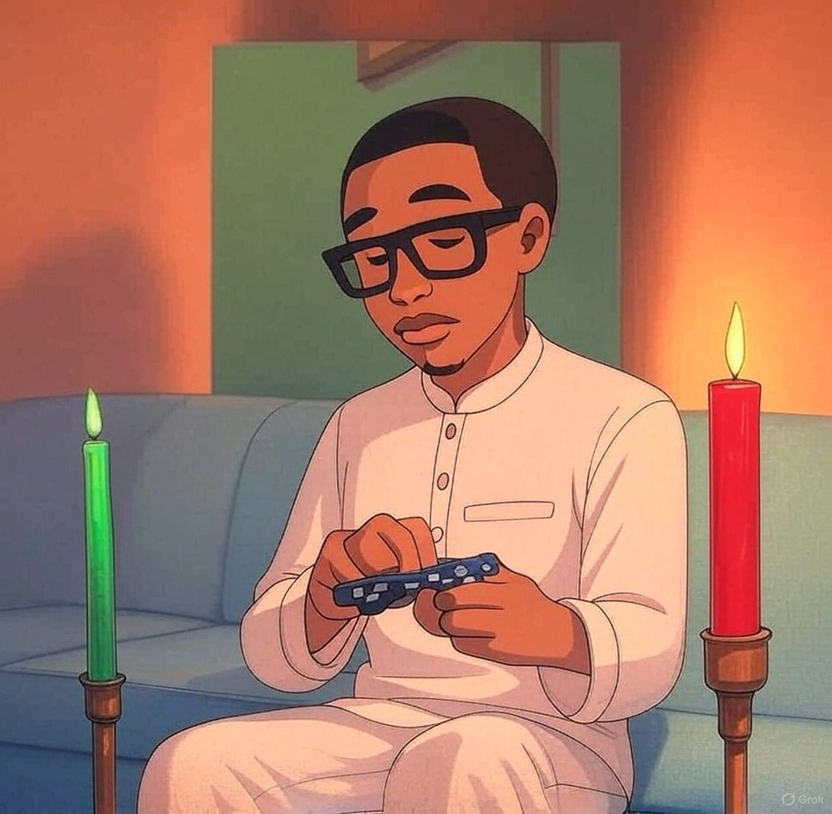 Thekidhamza's tweet photo. "Crypto trading by candlelight โ the future is bright! ๐ฏ๏ธ๐ #BlockchainBoss #CryptoLife" https://t.co/5wmSkYMY8g