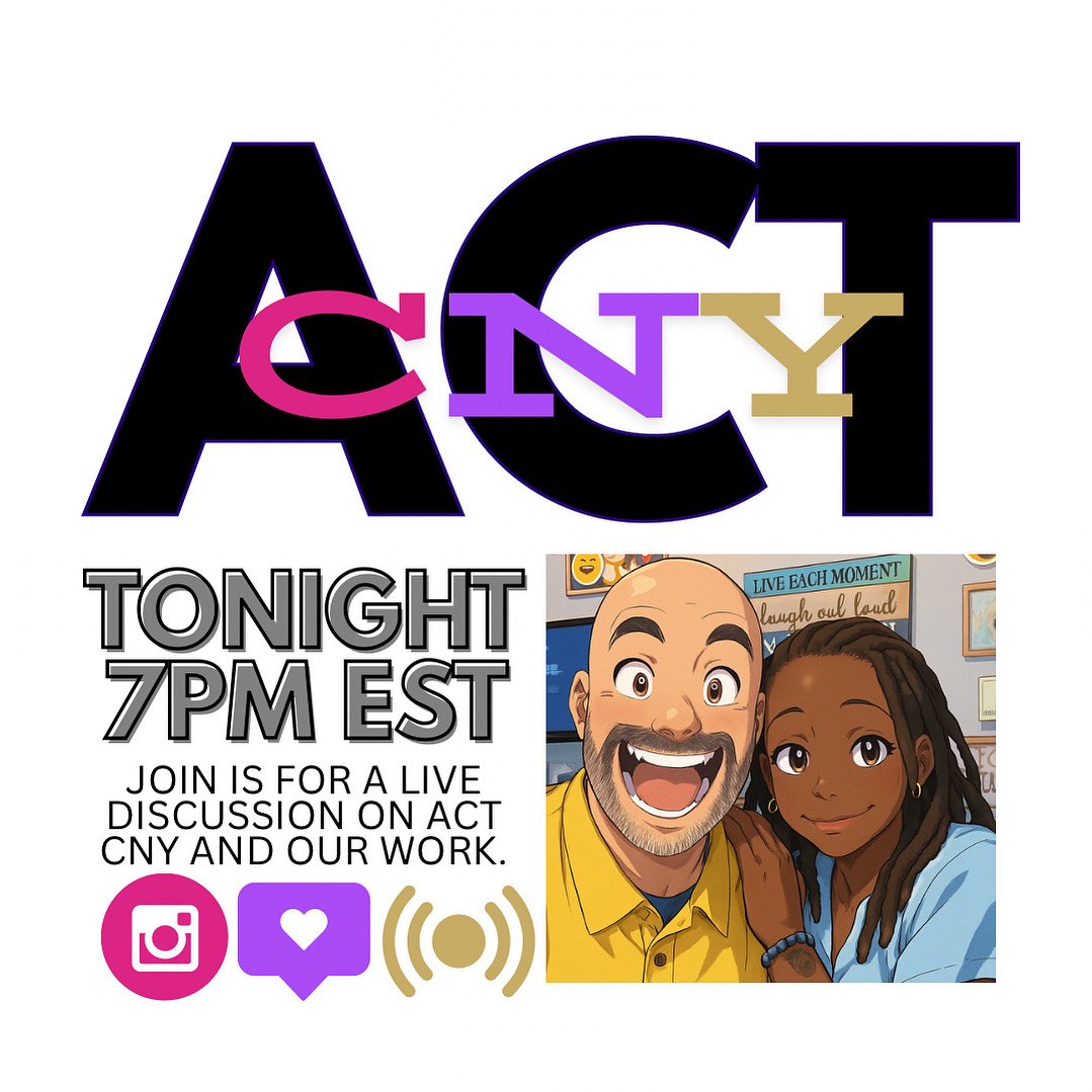 Join us LIVE at 7pm EST for a discussion on ACT CNY and our work to help nonprofit organizations. Michael Sgro Leadership Coaching and Unique Consults, LLC join forces to help the community! Questions welcome. Instagram.com/coachsgro 🩷💜💛 #ACTcny