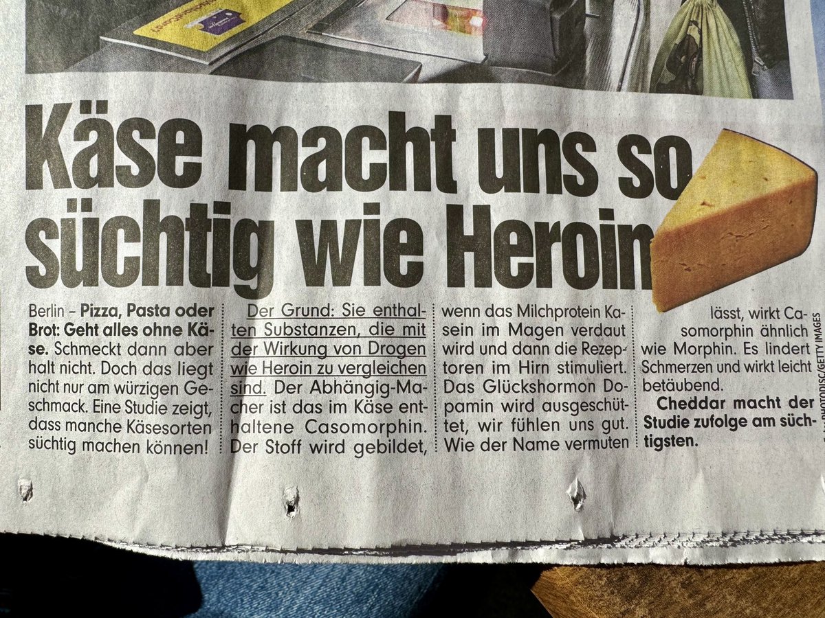 Wurde heute zum Thema "Milram" befragt. Meine Antwort. KEINE MACHT DEN DROGEN! 🤪&gt;