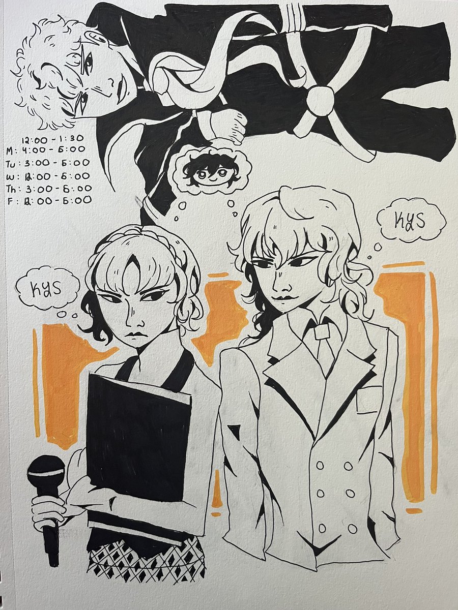 sketchbook things ft mitsuham, souyo and shumako + shuake if you squint

#Persona3 #Persona4 #Persona5