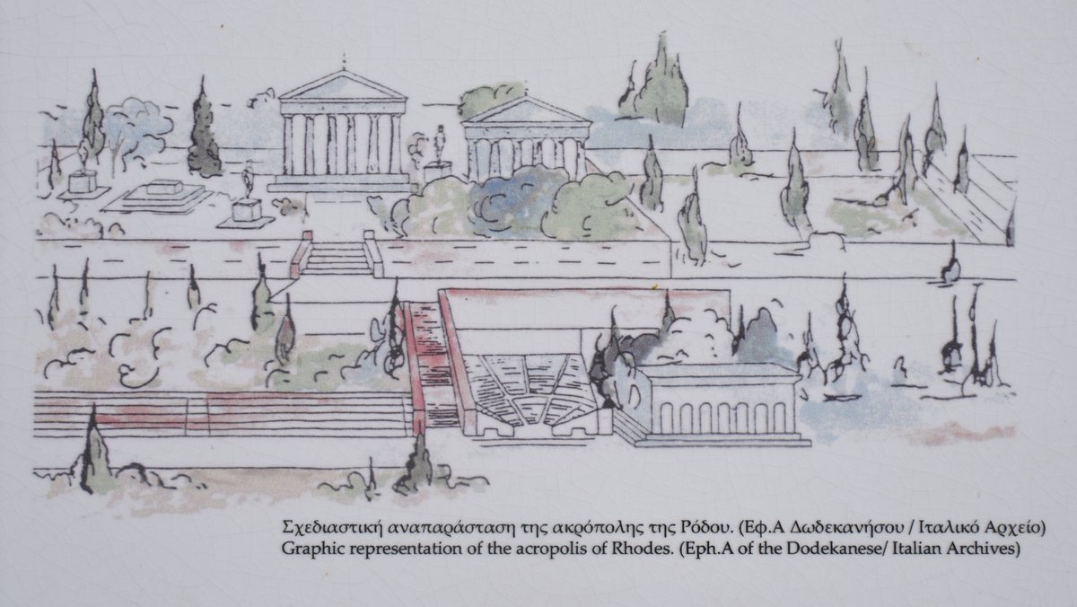 #AncientSiteSunday - The Acropolis of Rhodes, high above the modern city, was a cultural and religious district filled with temples, sanctuaries, and public buildings, reflecting the wealth and power of Rhodes at its height in the 3rd–2nd centuries BC.

Dominating the site is the
