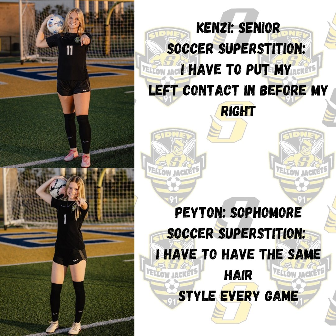 Old and new, together as one team. Meet the players behind Sidney Girls Soccer this season! 💛🖤⚽